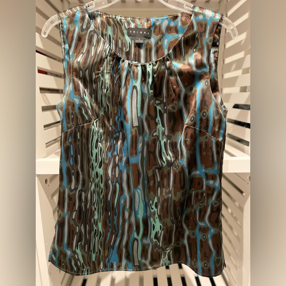 Tribal women’s sleeveless top.